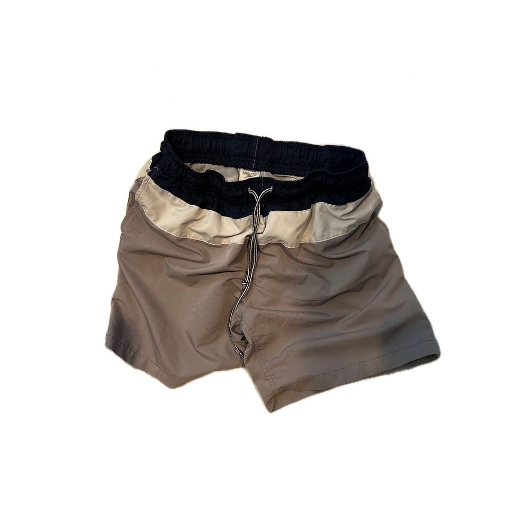 Speedo Gray Black white Athletic Shorts Men's M